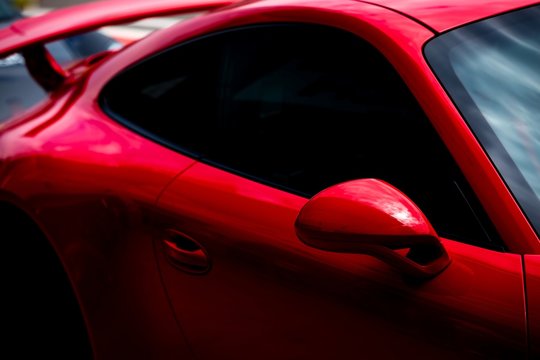 Fototapeta sports racing cars on the track
