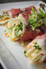beef carpaccio salad appetizer