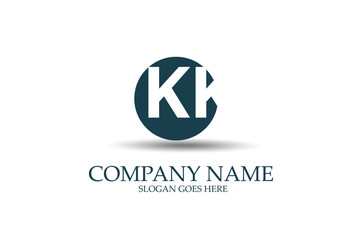 KK Letter Identity Logo Design Vector.