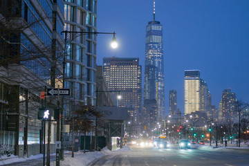 Naklejka premium World Trade Center at Night