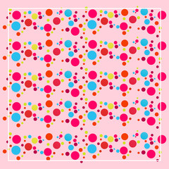 polkadot pattern pink