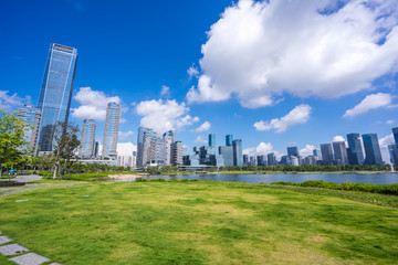 Obraz premium city skyline in shenzhen china