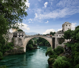 Fototapeta na wymiar Old Bridge, Mostar