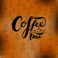 Vector poster with phrase decor elements. Typography card, image with lettering.