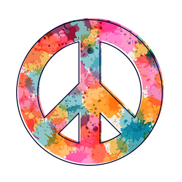 Symbol of peace and pacifism.  Can be used for scrapbook, banner, print, cards and etc.