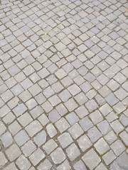 Gehsteig aus Kleinpflaster