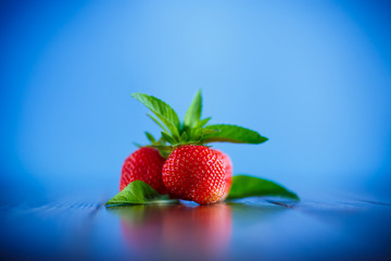 ripe red organic strawberry