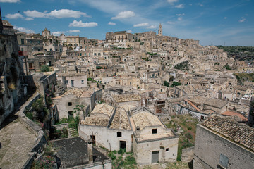 Obraz premium Matera apulia vintage Old City streets and houses in Italy