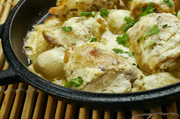 Chicken  With Garlic Parmesa