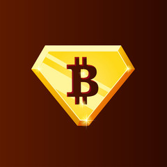 golden bitcoin logo