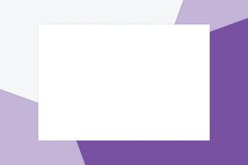 white rectangle frame on colorful pastel soft paper background cosmetics for copy space message, minimal flat lay style for fashionable cosmetics pastel color top view wallpaper geometric overlays