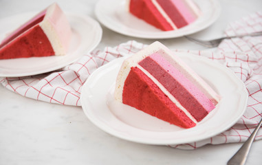 Gluten Free Mixed Berry Cake in Various PinkColors