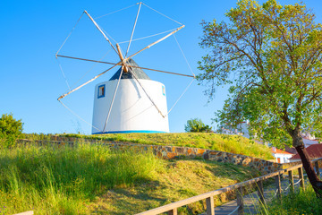 The historic windmill in Odeceixe, west Algarve, Portugal