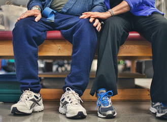 Physical Therapist helping stroke patient