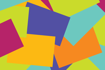 abstract paper pastel colorful geometric flat lay style background, paper note many overlays wallpaper