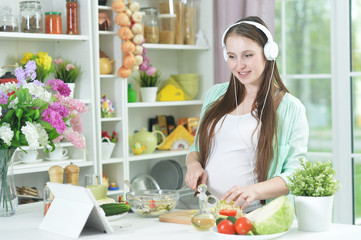 husband and wife cooking together