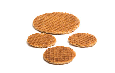 Dutch waffles isolated