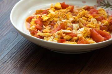 トマトの卵炒め