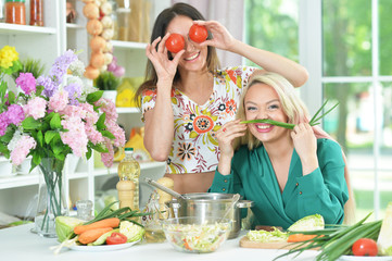 young woman preparing salad