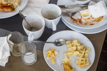 After finishing breakfast