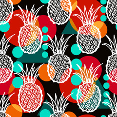 Fototapety   Seamless pattern with tropical motif  