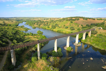 The Guadiana River in Alentejo, Portugal
