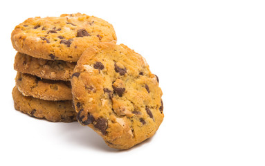 cookies with nuts and chocolate