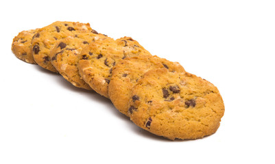 cookies with nuts and chocolate