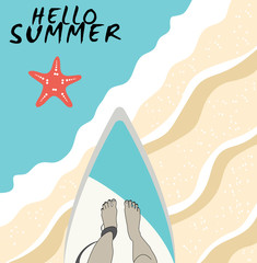 Hello summer banner 