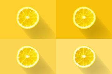 Lemons cuted background