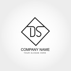 Initial Letter DS Logo Vector Design