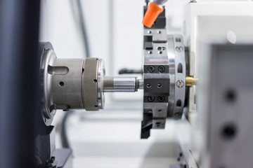 Steel metal automotive parts cutting machine process by CNC lathe