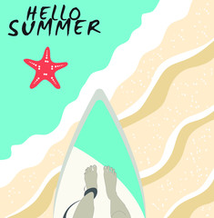 Hello summer banner 