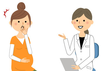 医者と妊婦　妊婦健診