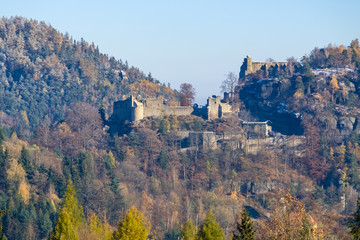Fototapeta na wymiar Kloster Oybin im Zittauer Gebirge