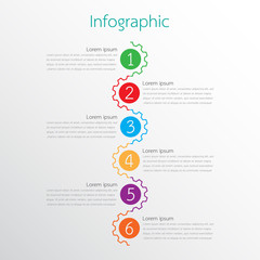 Vector infographic templates used for detailed reports. All 6 topics.