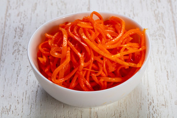 Appetizing korean carrot