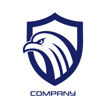 Eagle in the shield logo