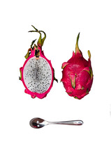 Dragon fruit isolated on white background