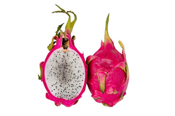 Dragon fruit isolated on white background