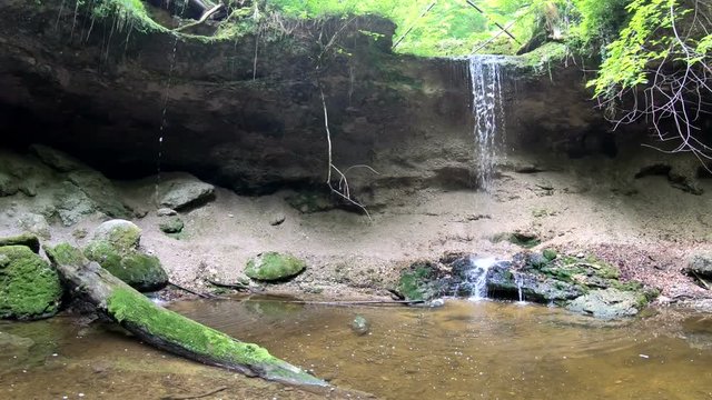 Kientalschlucht bei Kloster Andechs, Wasserfall, Schlucht, Naturerlebnis, Gimbal, 4K