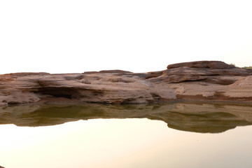stone mountain at Sam Phan Bok ,Grand canyon of Thailand