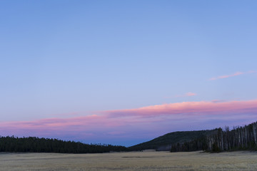 Background image of Blue hour in the White Mountains of Arizona.