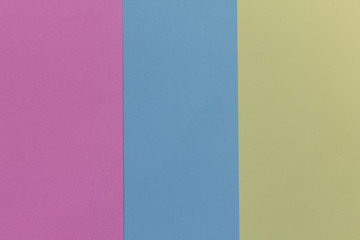 Obraz premium Creative geometric paper background. Pink, blue, yellow pastel colors. Abstraction. Template.