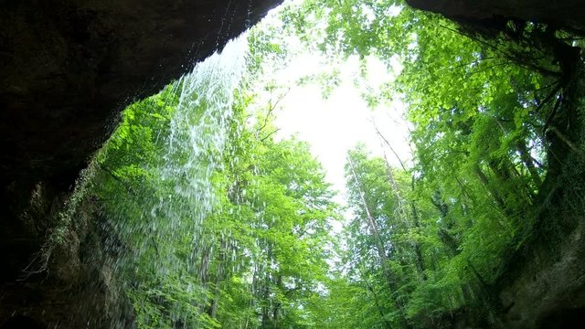 Kientalschlucht bei Kloster Andechs, Wasserfall, Schlucht, Naturerlebnis, Gimbal, 4K