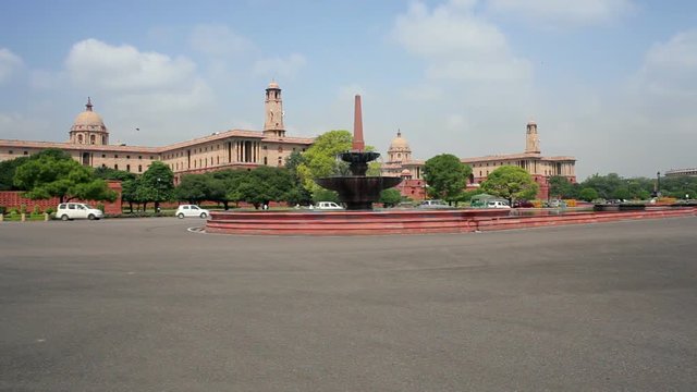 The Parliament Building and Government Mall in New Delhi, India, Asia