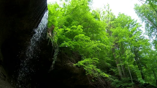 Kientalschlucht bei Kloster Andechs, Wasserfall, Schlucht, Naturerlebnis, Gimbal, 4K