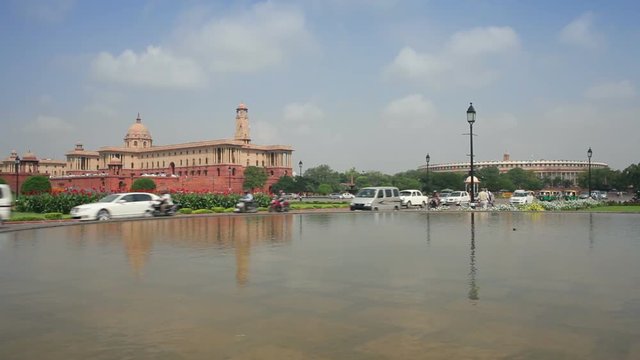 The Parliament Building and Government Mall in New Delhi, India, Asia