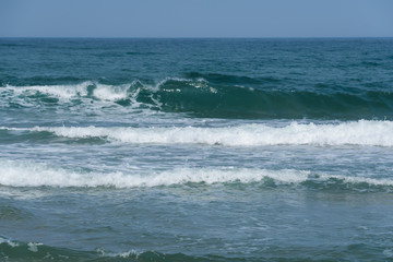山形県 湯野浜海岸 Yunohama Beach in Yamagata Prefecture.