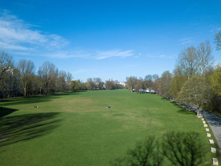 Fototapeta premium Aerial view of a park